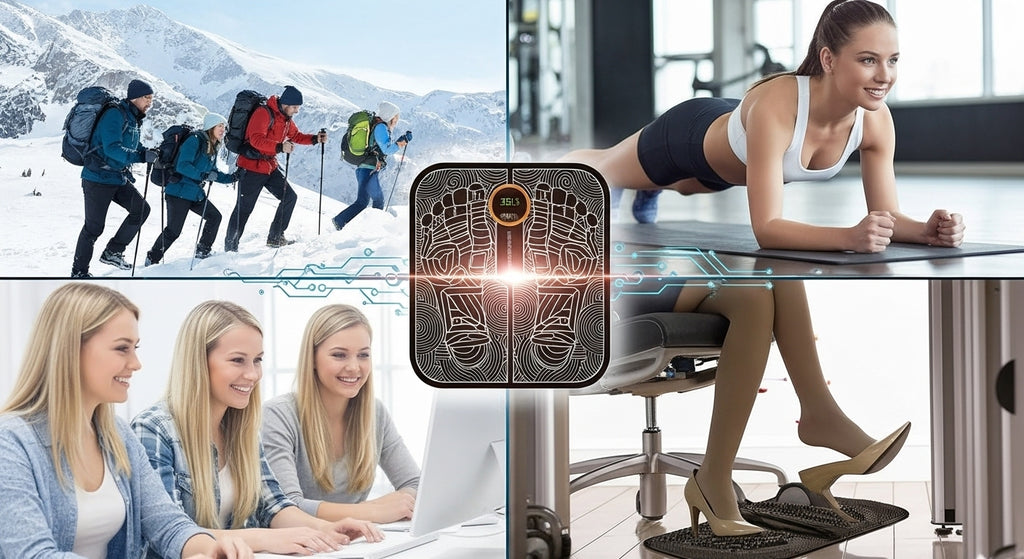 Vibrating Bubble Electric EMS Foot Massager Pad – Relax, Recharge & Revitalize