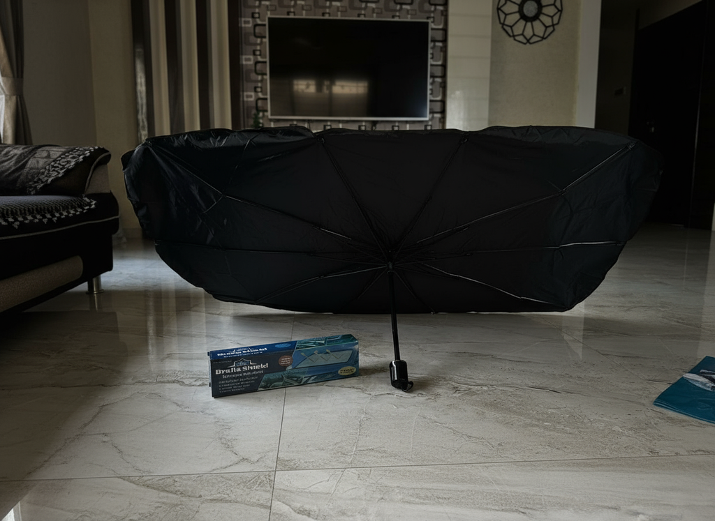 Car Front Window Sun Shade Umbrella – Anti-UV, Foldable, Easy Storage Design