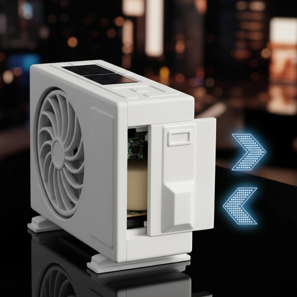 Mini AC Style Solar Car Air Freshener – Aromatherapy Diffuser for a Luxurious Ride