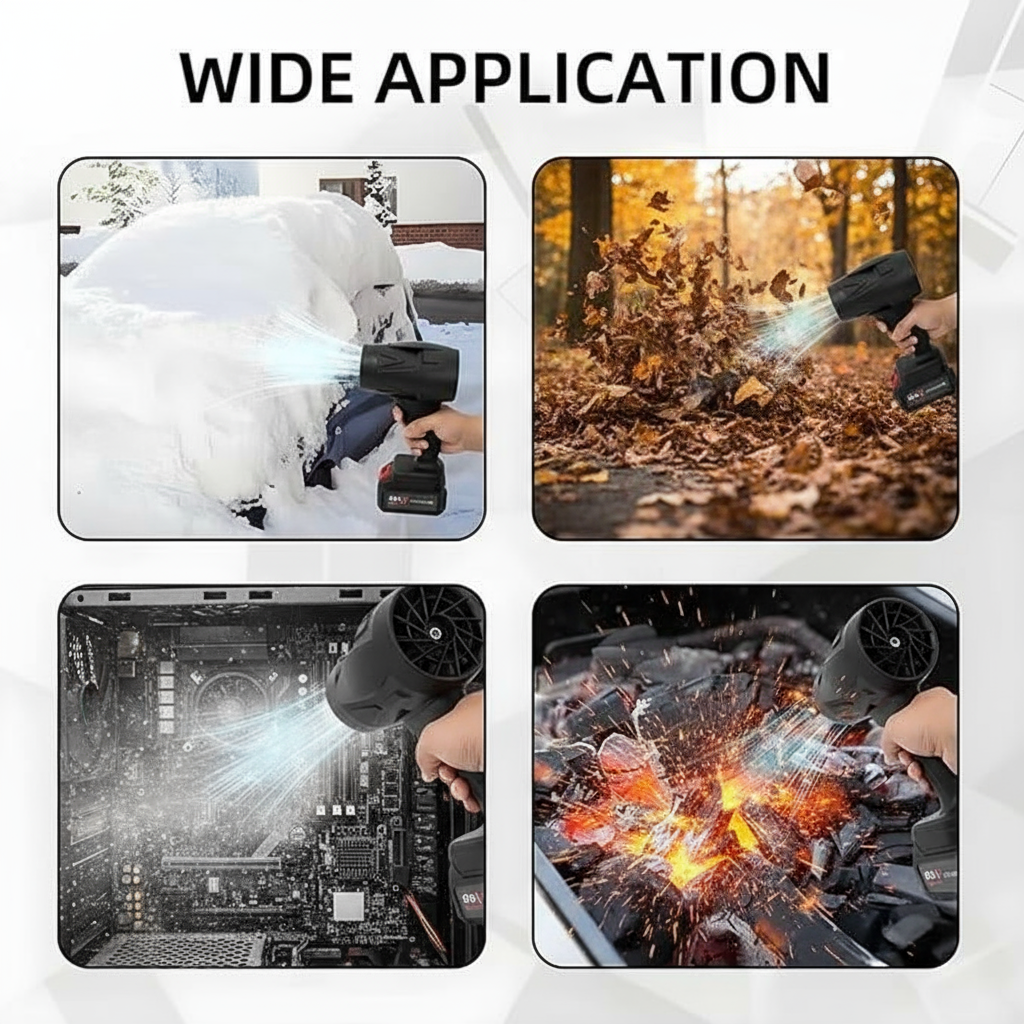 Cordless Electric Turbo Jet Blower – Rechargeable, Lightweight & Powerful Air Gun