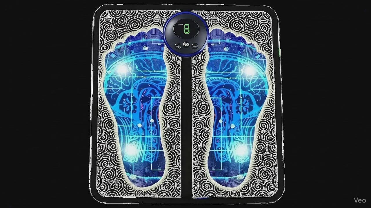 Vibrating Bubble Electric EMS Foot Massager Pad – Relax, Recharge & Revitalize