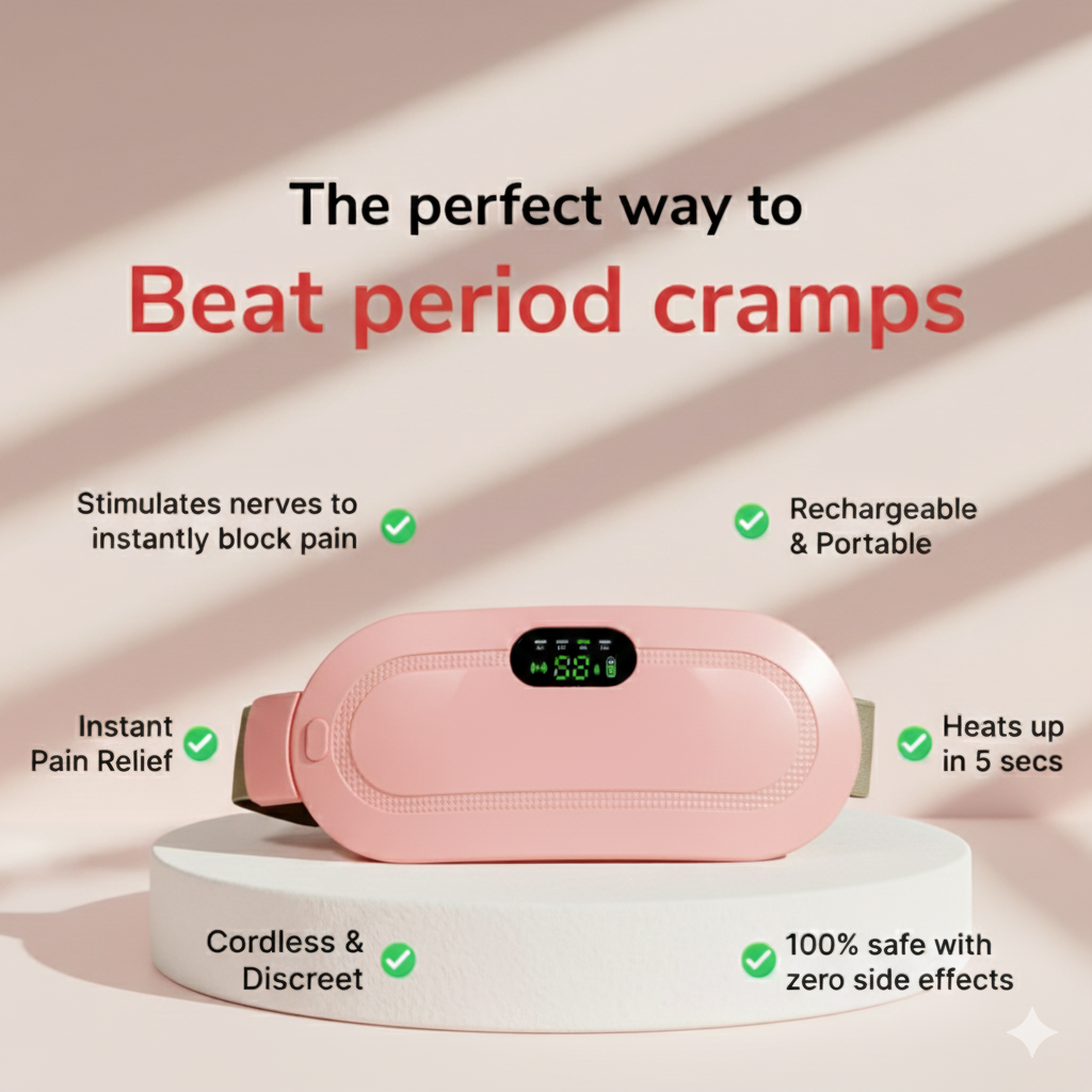 Period Cramps Massager – Portable Pain Relief for Menstrual Discomfort