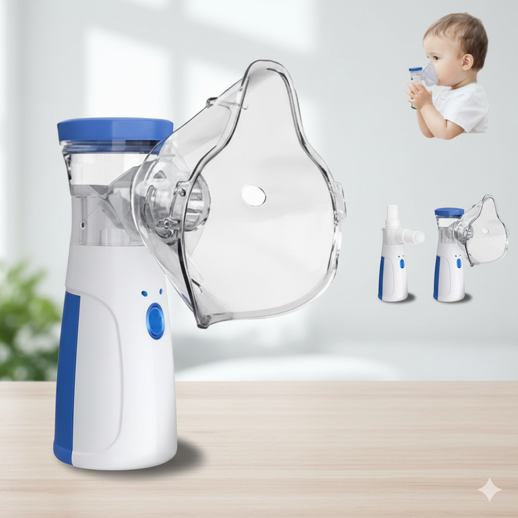 Rechargeable Ultrasonic Nebulizer – Compact Mesh Inhaler for Breathing Relief